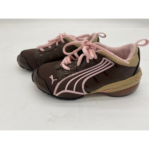 Puma Cell Kinder-Fit Toddler Girls Sneakers Brown Pink Size 7 US - Picture 6 of 10